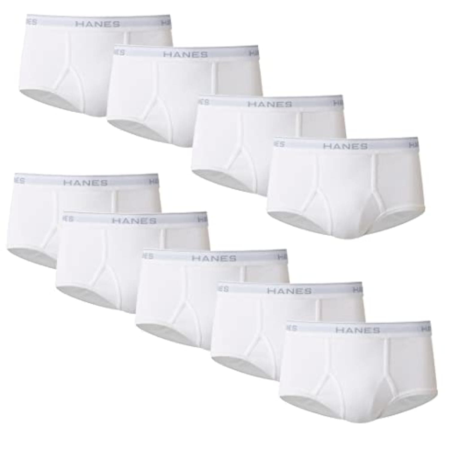 Men's 225209WHTL 9 Briefs, White