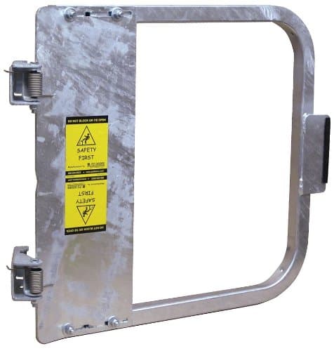 PS DOORS LSG-27-GAL Ladder Safety Gate Mild Carbon Steel, Galvanized, Fits Opening 25-3/4 to 29-1/2, Each by PS Doors