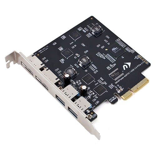 NewerTech MAXPower 2 x 2 USB/eSATA PCIe 2.0 Host Adapter for Mac OS X 10.6-10.8.2