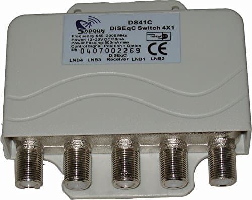 (Pack of 10) Sadoun DS41C 4-Way DiSEqC Switch with Weather Cover