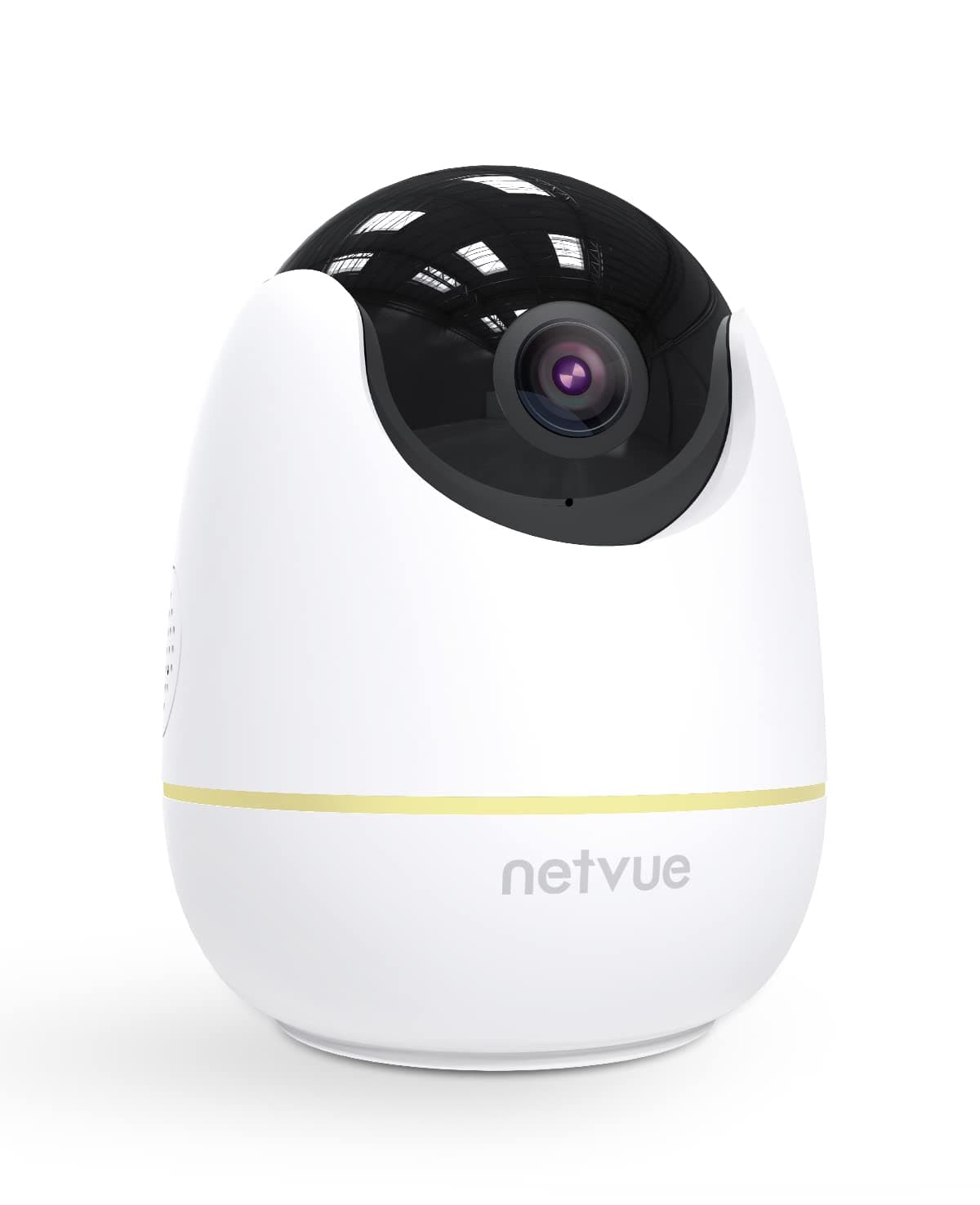 Netvue Pet Camera 360° Indoor Camera, WiFi Smart Security Camera Indoor, Dog Cat Baby Monitor with IR Night Vision, Pan/Tilt/Zoom, 2-Way Audio, Motion Alert, App Control, Compatible with Alexa, White