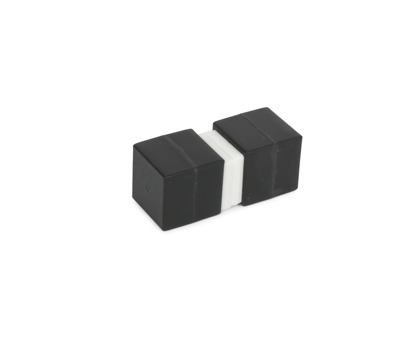 Unbreakable Plastic-Coated N52 Neodymium Cube Magnets, Waterproof, 1 x 1 x 1 Inch. 2-Pack. Revitalizaire Strong Permanent NdFeB Rare Earth Magnets Coated with Hard Black Polypropylene