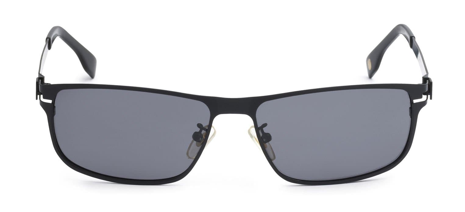 Eason Eyewear Men/Women's Polarized Sunglasses 58 mm Black/Grey