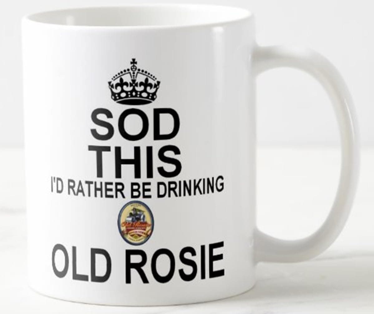 CPS DEZIGNZMug ≈ SOD This I'd Rather BE Drinking Old Rosie ≈ Gift for Westons Old Rosie Traditional Scrumpy Cider Fan ≈ Keep Calm and Carry on Style - Christmas Birthday Secret Santa Mugs M27