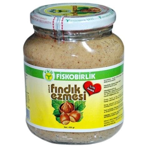 Turkish Hazelnuts Paste with Sugar - 320 Grs by Fiskobirlik