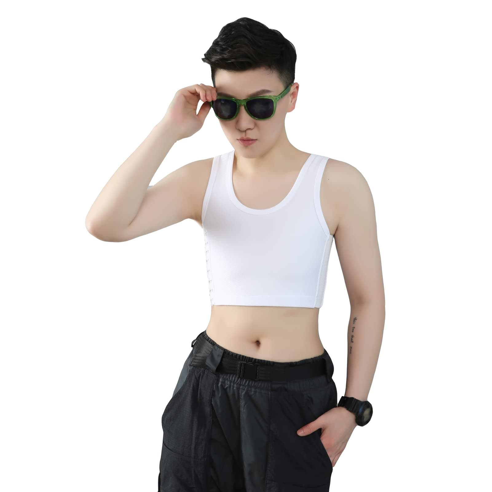 Chest Binder Breathable Mesh Elastic Shapewear for Tomboy Trans Lesbian