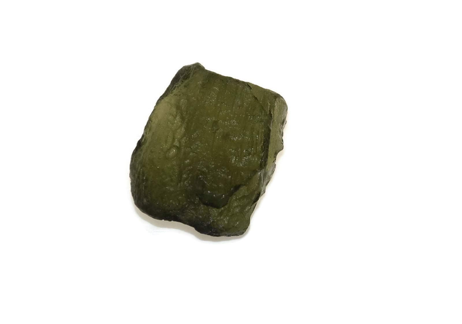 Genuine Moldavite Tektite Meteorites Crystals Healing Stones Suitable for Ring Pendant Reiki Crystal Jewelry Necklace Bracelet Earring from Czech Republic (5-7 Carats)