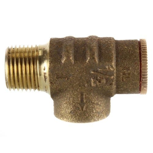 BOSHART Plumb Eeze BRASS NO LEAD 75 PSI or 100 PSI PRESSURE RELIEF VALVE 1/2" or 3/4" for WATER WELL PUMP PRESSURE TANK (1/2" 100 psi)