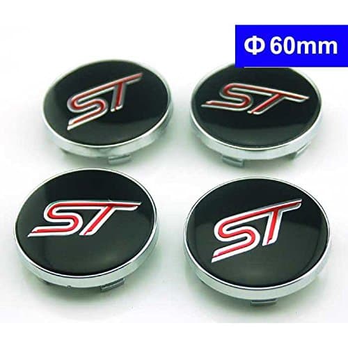 4pcs W188 60mm Car Styling Accessories Emblem Wheel Hub Caps Center Cover ST For Ford Focus 2 Focus 3 FIESTA Kuga FUSION ESCAPE EDGE