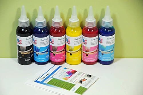INKXPRO Brand 6X100ml True Color Heat Transfer Pigment Ink Refills for Artisan XP All-in-one Printer