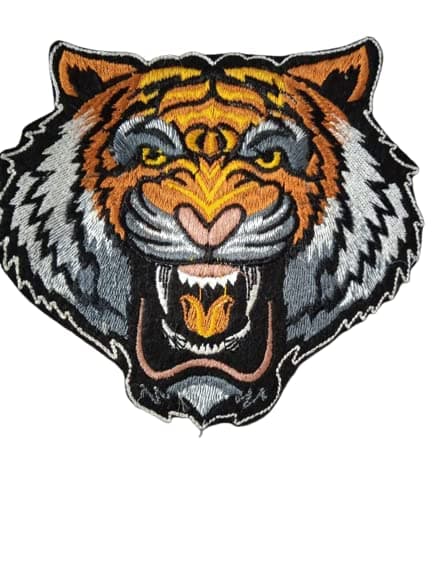 Lion Patch 5.5 INCH by 4.5 INCH BANGOL Tiger Stitch Patch