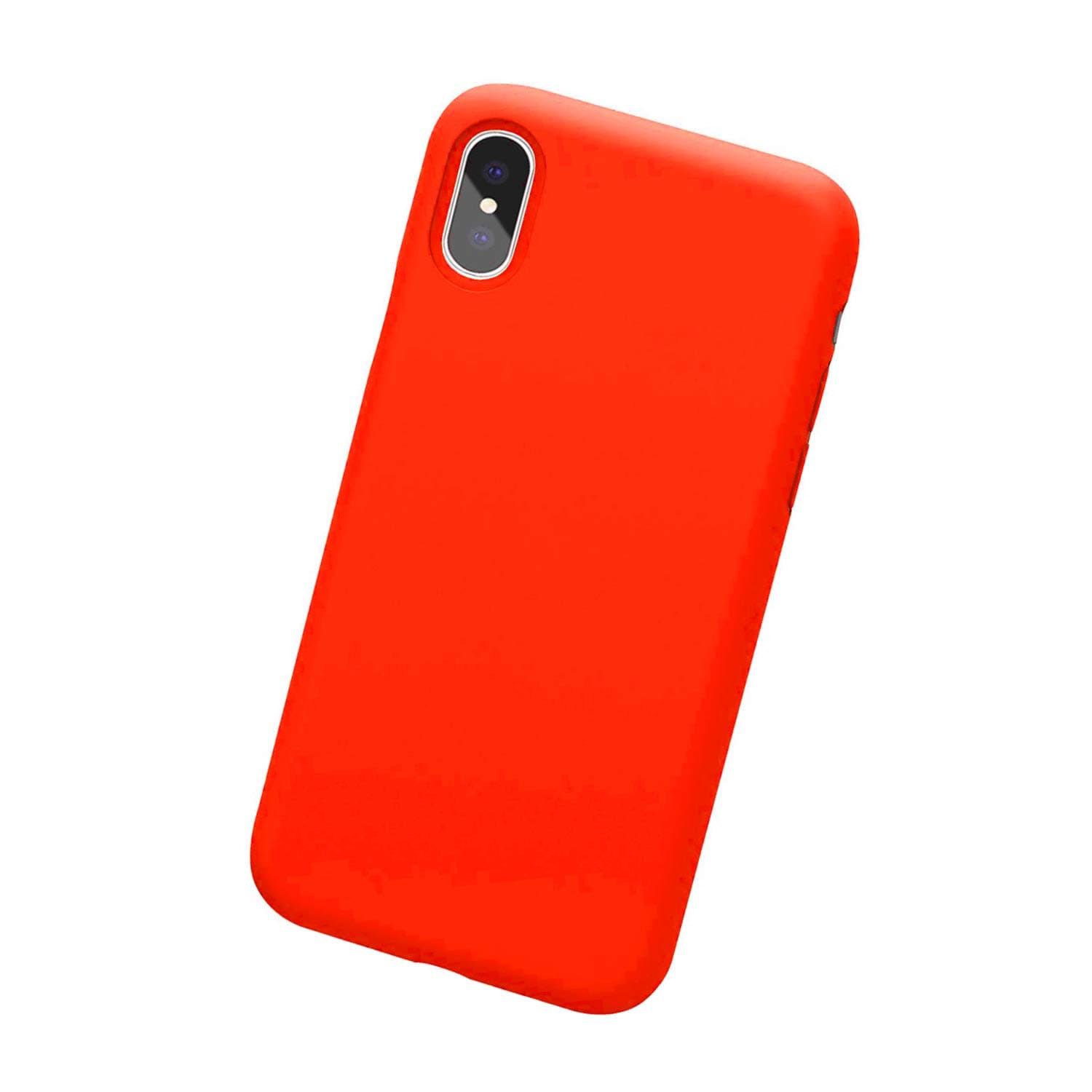 Case for iPhone X iPhone Xs Max Case soft silicone ultra thin Shockproof Cover Protective Slim Fit Case for Apple iPhone Xs Max 6.5 inch (Orange red, iPhone Xs Max case)