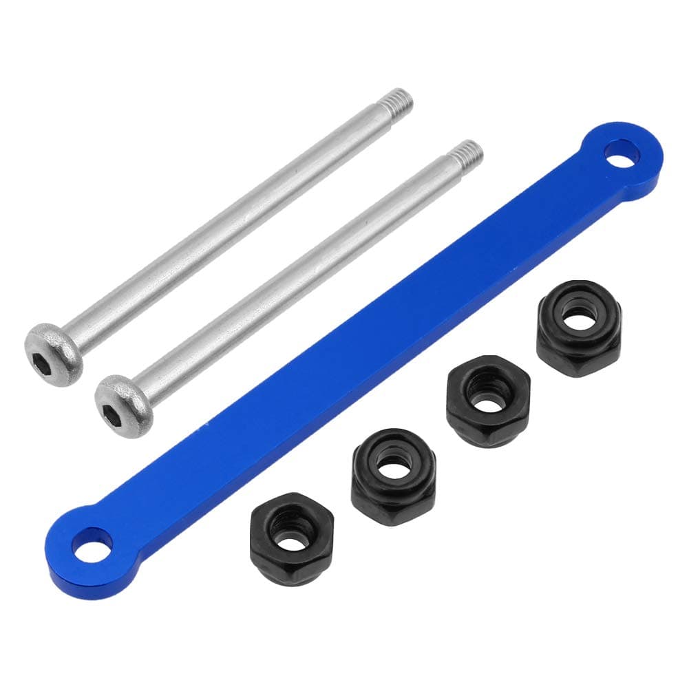 HobbyPark Aluminum Tie Bar and Suspension Hinge Pins for 2WD Traxxas Rustler VXL Slash Stampede Bandit Nitro Sport,Replacement of 2532 2640 (Navy Blue)