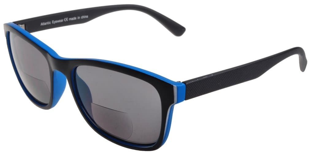 Atlantic Eyewear AE0021 Stylish Bifocal Reading Sunglasses for Men and Women with Matching Pouch +2.50