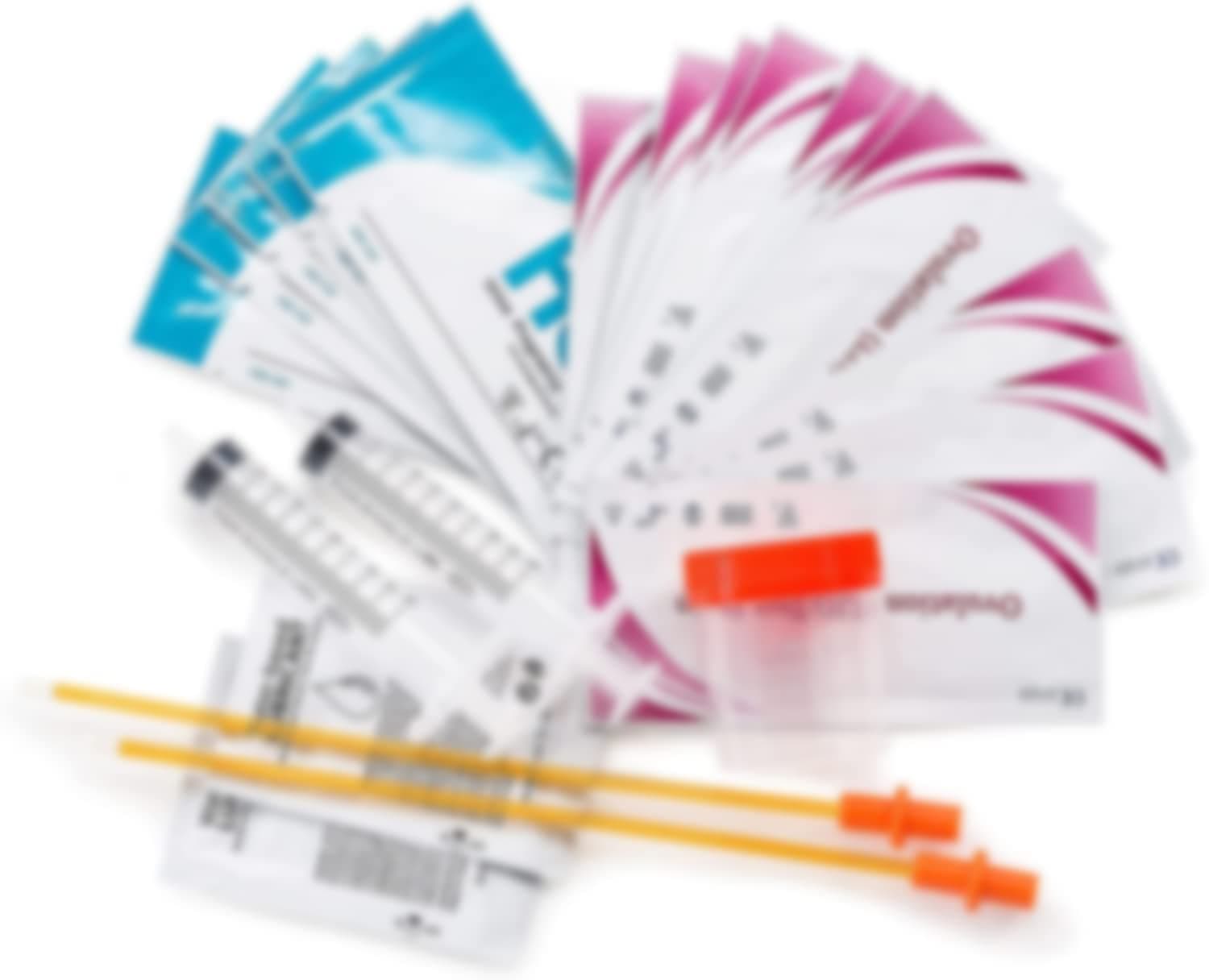 Hoper Ovulation and Pregnancy Test Strips (HCG5-LH10),Includes 10 Pregnancy Tests,5 Ovulation Test Strips,Inseminationl kit 22 Piece Set