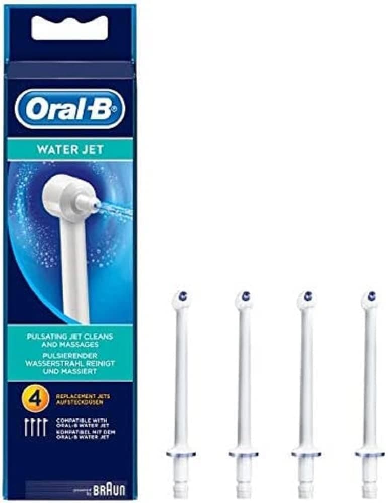 Oral-B Water Jet Oral irrigator, Replacement nozzles for Water flossing, 4 Pieces