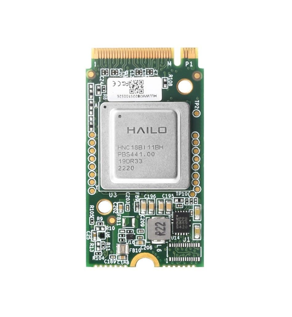 Hailo-8 M.2 AI Accelerator Module Compatible with Raspberry Pi 5, Based On The 26TOPS Hailo-8 AI Processor, Supports Linux/Windows Systems (Hailo-8 AI M.2 Module)