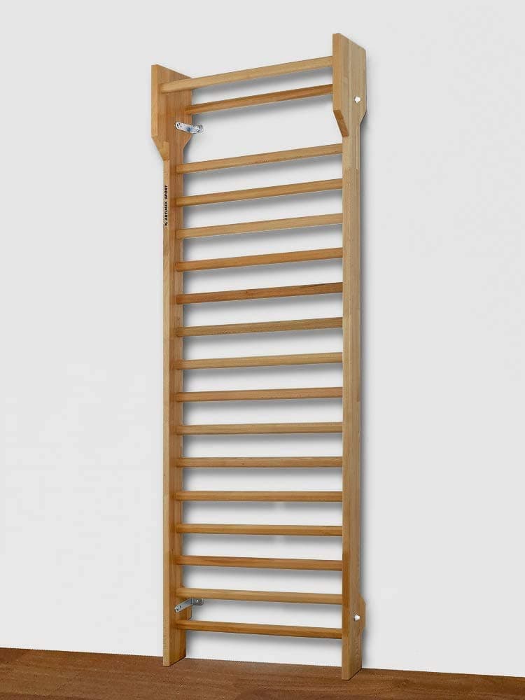 ARTIMEX Swedish Wooden Ladder Set (Wall Bars) for Physiotherapy and Gymnastics Use in Homes, Gyms, Clinics, Fitness Centres and Schools– Wall Bars of Beech Wood, 240x90 cm, Code 216-F