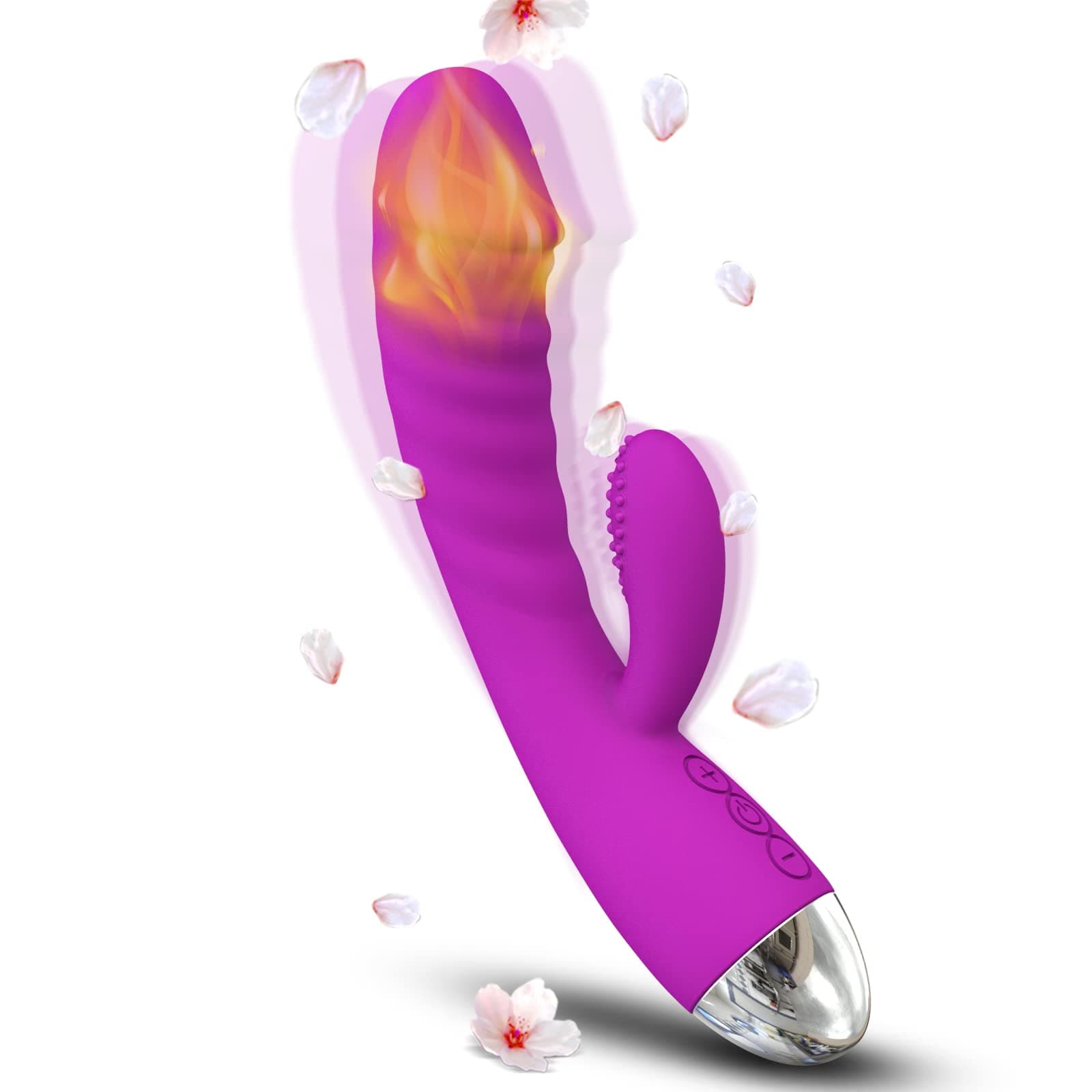 Handheld Massage Device with 10 Powerful Massage Modes, Soft and Smooth Silicone Massager for Relieving Muscle Tension