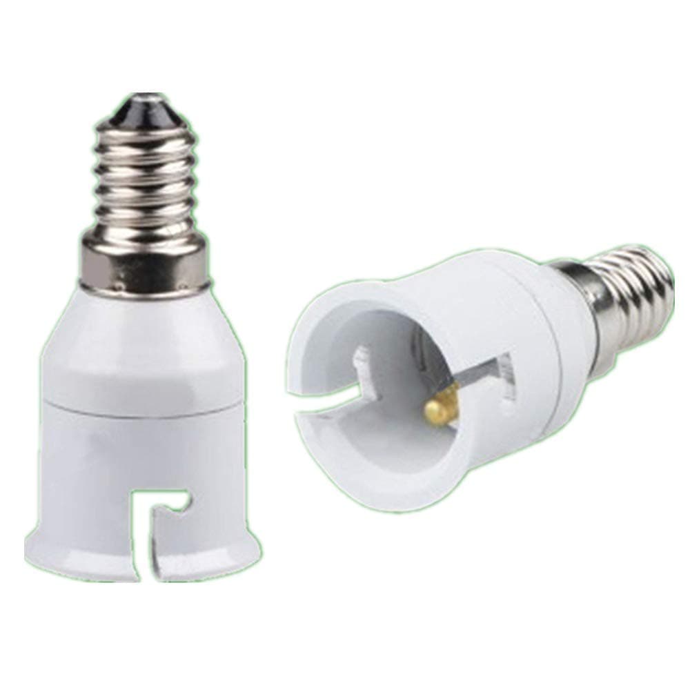 Outstanding 2PCS E14 to B22 LED Light Bulb Adapter Light Lamp Convertor Holder Socket Lamp Bases