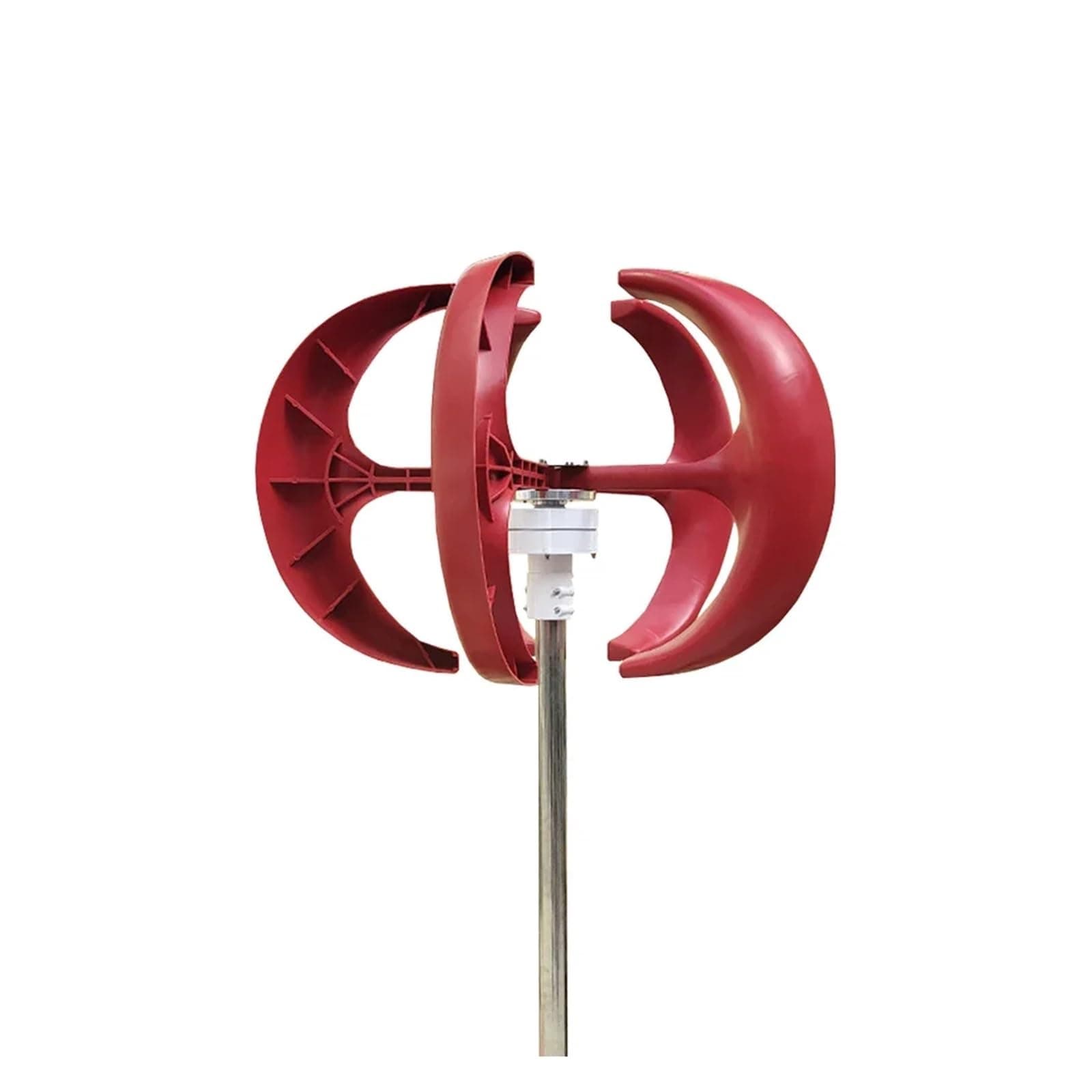 Wind Turbines Generator 5000W 8000W 10KW 48V 24V Vertical Generator Permanent Magnet Suspension Low Wind Start Household for Emergency Power Generation(Red,12V_8KW)