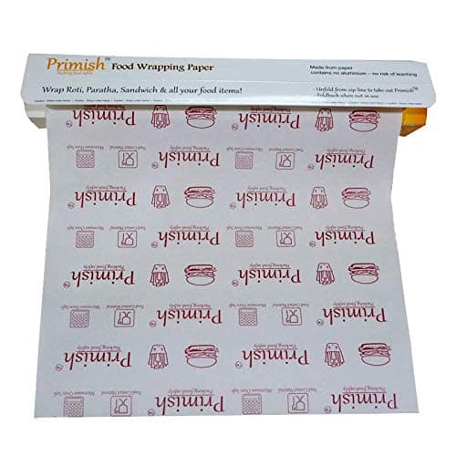 PRIMISH-Packing Food Safely Food Wrapping Paper 20 Meter roll Wraps eco-Friendly Sustainable Food Storage Wraps for Sandwich, Cheese, Fruit, Bread, Snacks