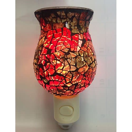 MG-670BLW Plug in Burner White Glitter, Multicolor