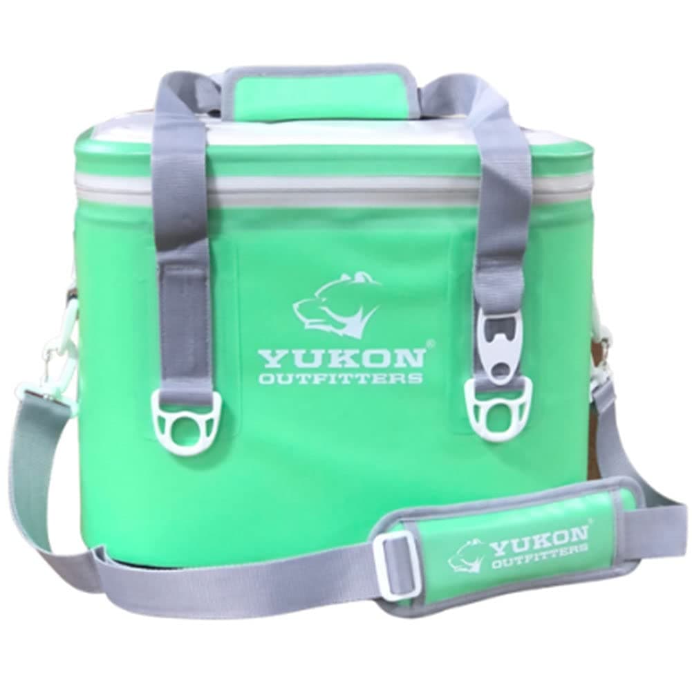 Yukon Outfitters 30 Can Tech Cooler Bag, 54-Liter Durable TRU Welded Leakproof Insulated Outdoor Camping Boating Meal & Drink Lunchbox w/Airtight Zippers, Padded Carry Handle & Shoulder Strap