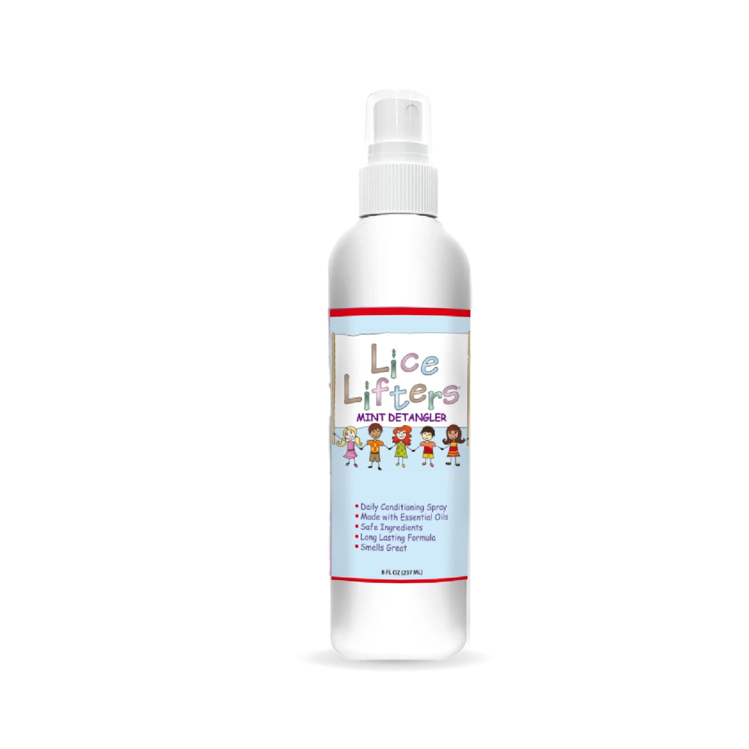 Lice Lifters Repel Mint Spray for Lice Care, Conditioning & Detangling for Hair, Lice Deterrent, Fresh Peppermint Scent, Family Friendly, 8 oz