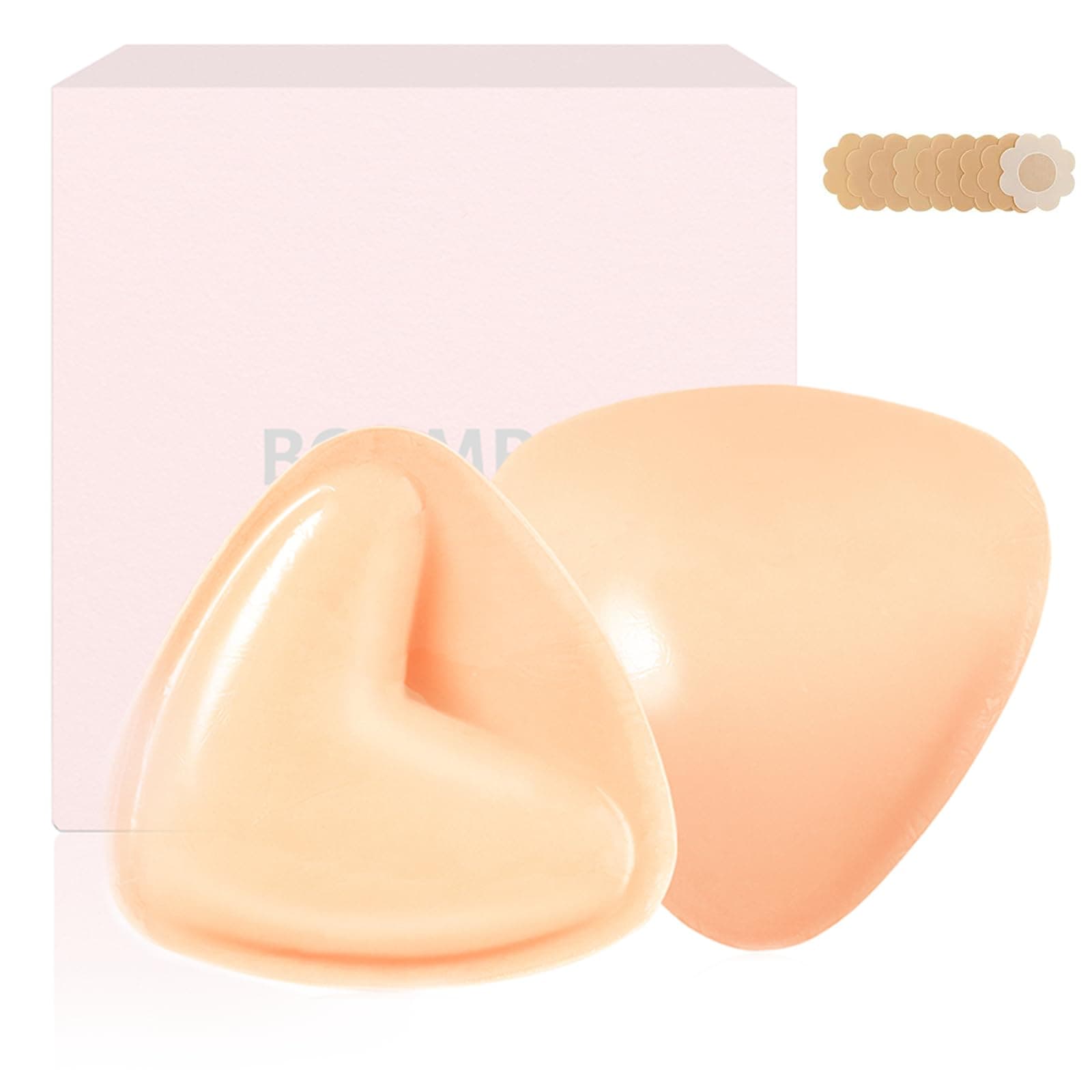 Boomba Invisible Lift Inserts Double-Sided Sticky Bra Ultra Push Up Bra Inserts Suitable for Different Occasions