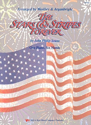 WP591 - Stars & Stripes Forever - 1 Piano 6 Hands