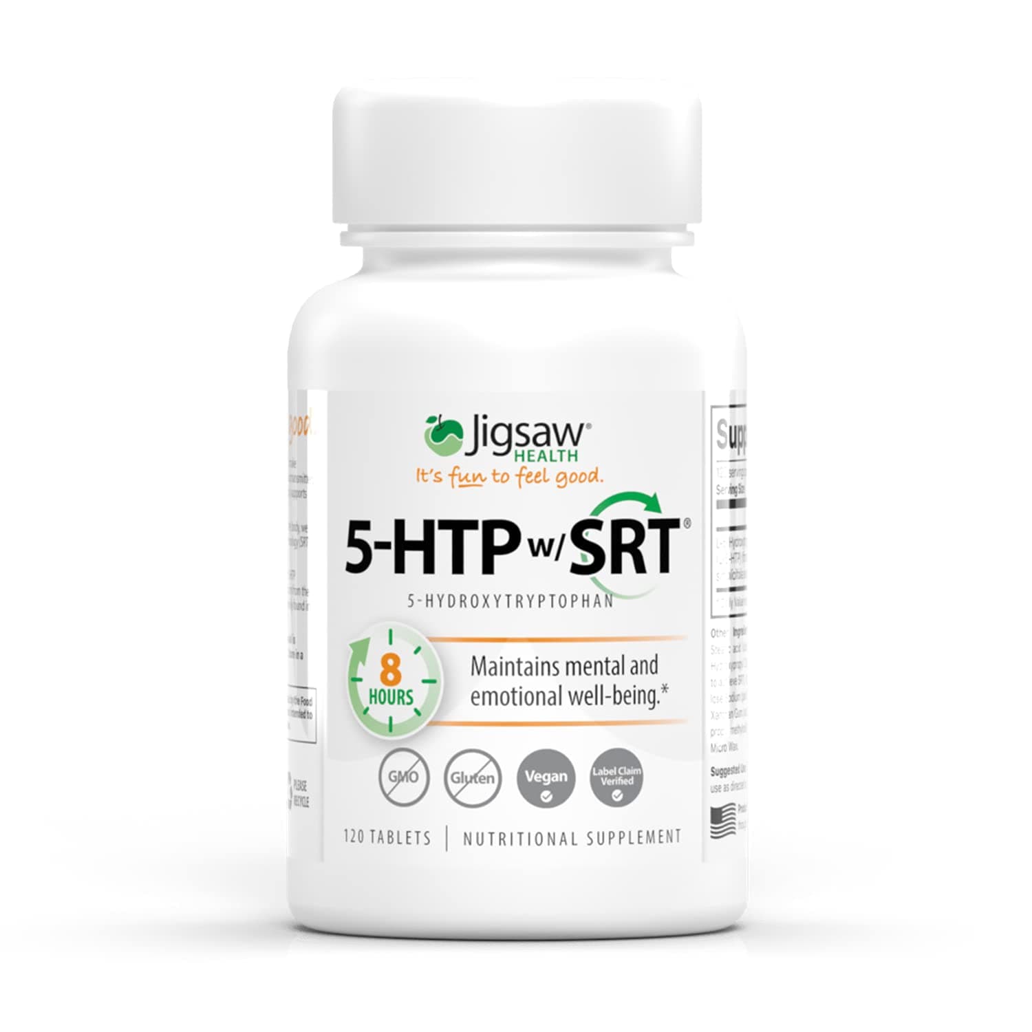 Jigsaw Health 5-HTP Capsules, 100 mg, 120 Count