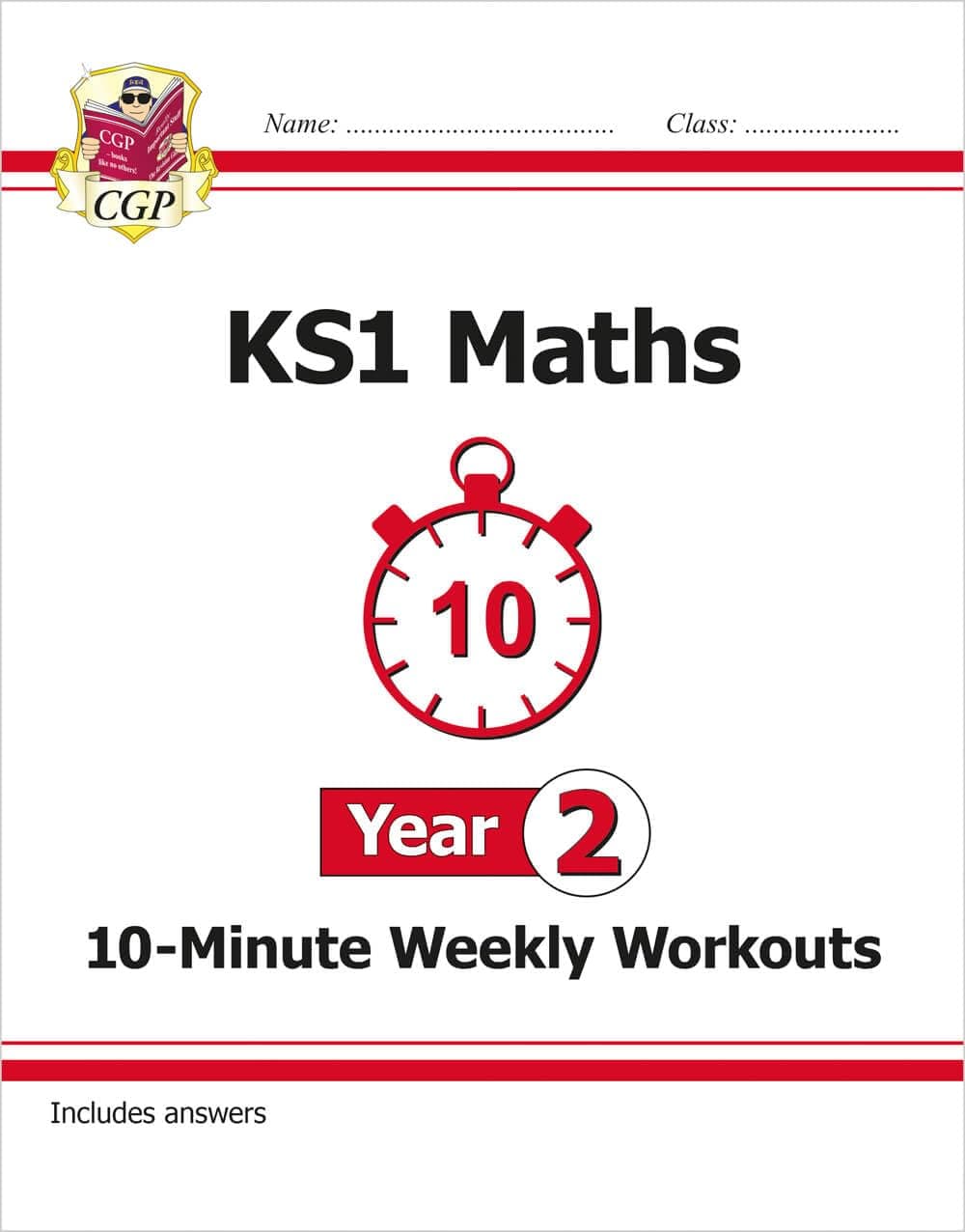 New KS1 Maths 10-Minute Weekly Workouts - Year 2 (CGP KS1 Maths)