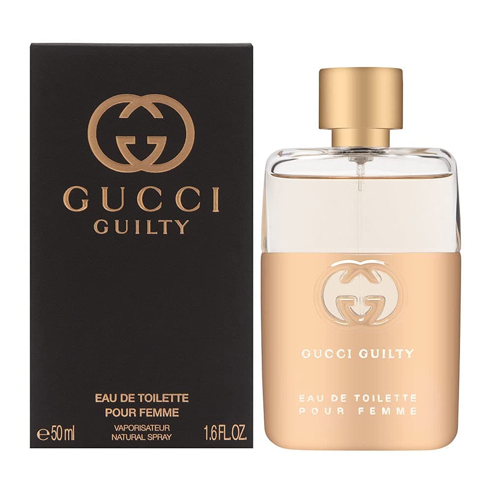 Guilty Pour Femme Eau De Toilette Spray for Women, Patchouli, Amber, 50 ml