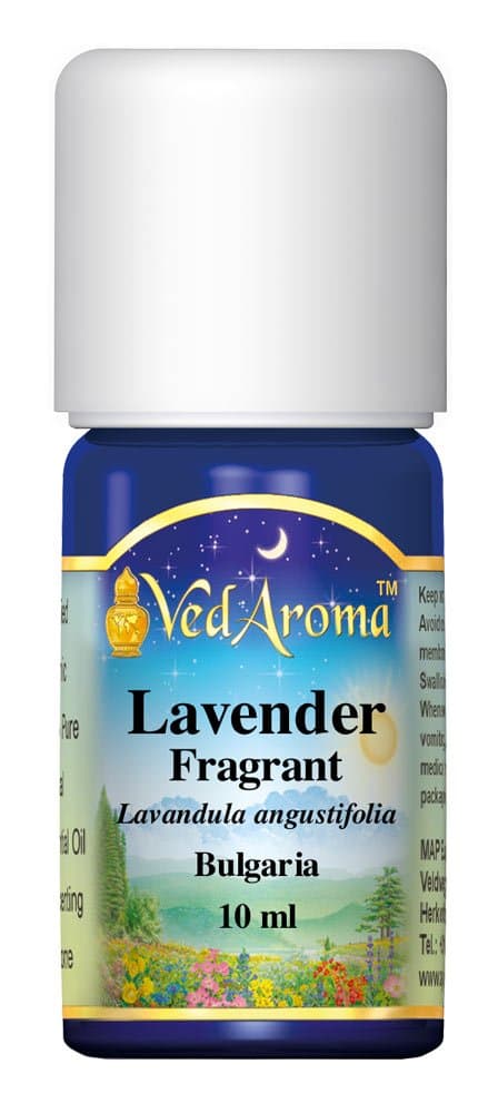 VedAroma Lavender, Fragrant Certified Organic Therapeutic Grade Essential Oil 10ml