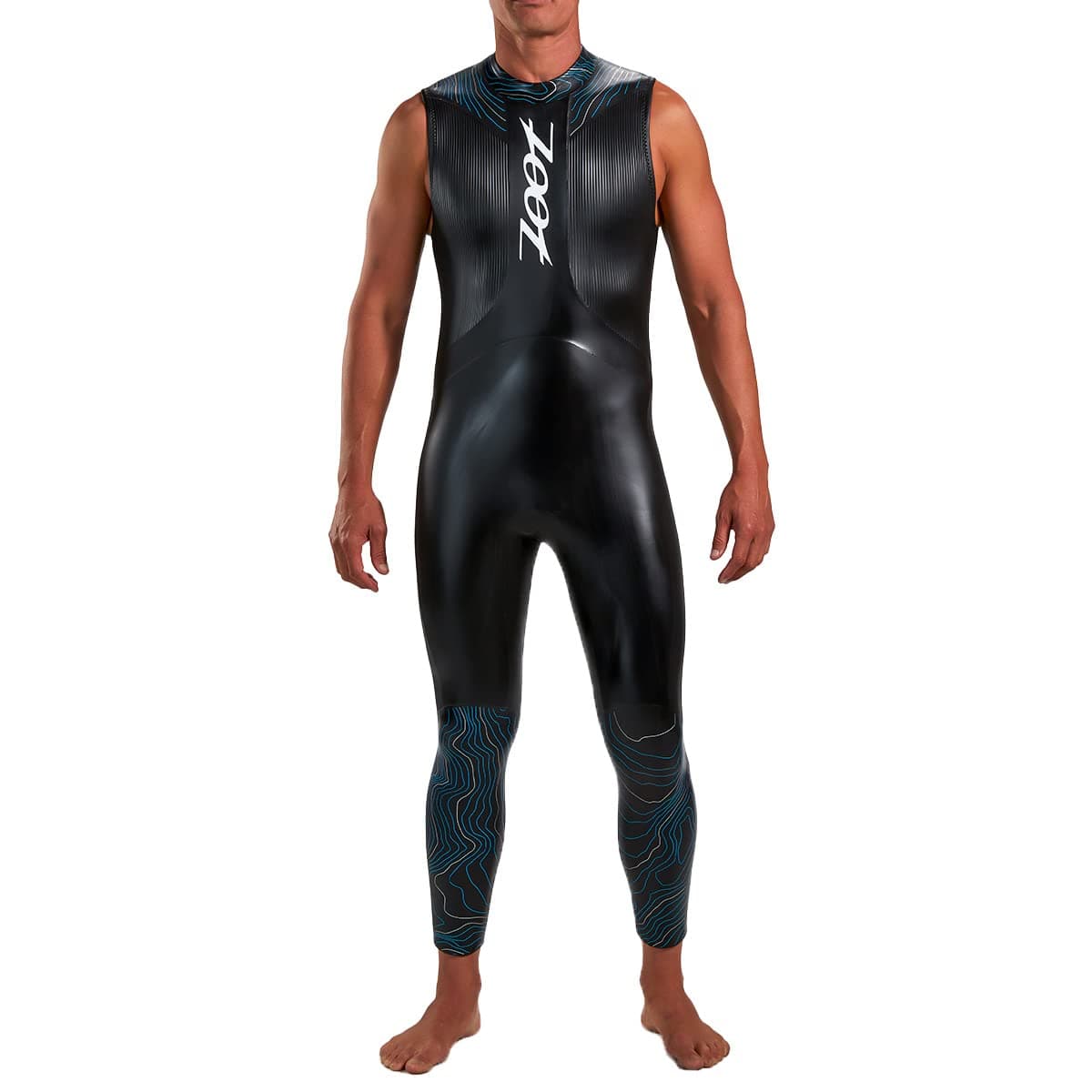 Zoot Men's Triathlon Kona 2.0 Wetsuit, Sleeveless Neoprene Triathlete Suit for Open Water Swimming Ironman Racing Wetsuit