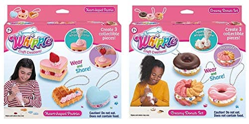 Whipple Heart-Shaped Pastries with Whipple Cream Donut Set