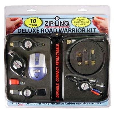 Cables Unlimited Zip-Linq USB 2.0 and Gigabit Deluxe Road Warrior Kit (Zip-Road-KIT2)