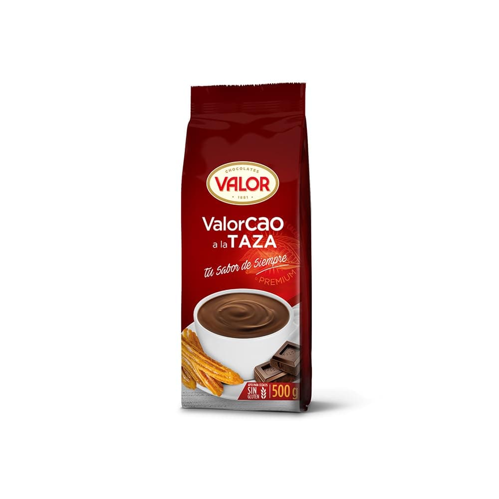 VALORValorcao a la taza. Cocoa Powder mix for Hot chocolate. 500g (1.1lb). Pack of 2.