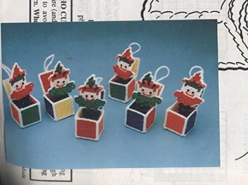Jack in the Box Ornaments Plastic Canvas Needlepoint Kit