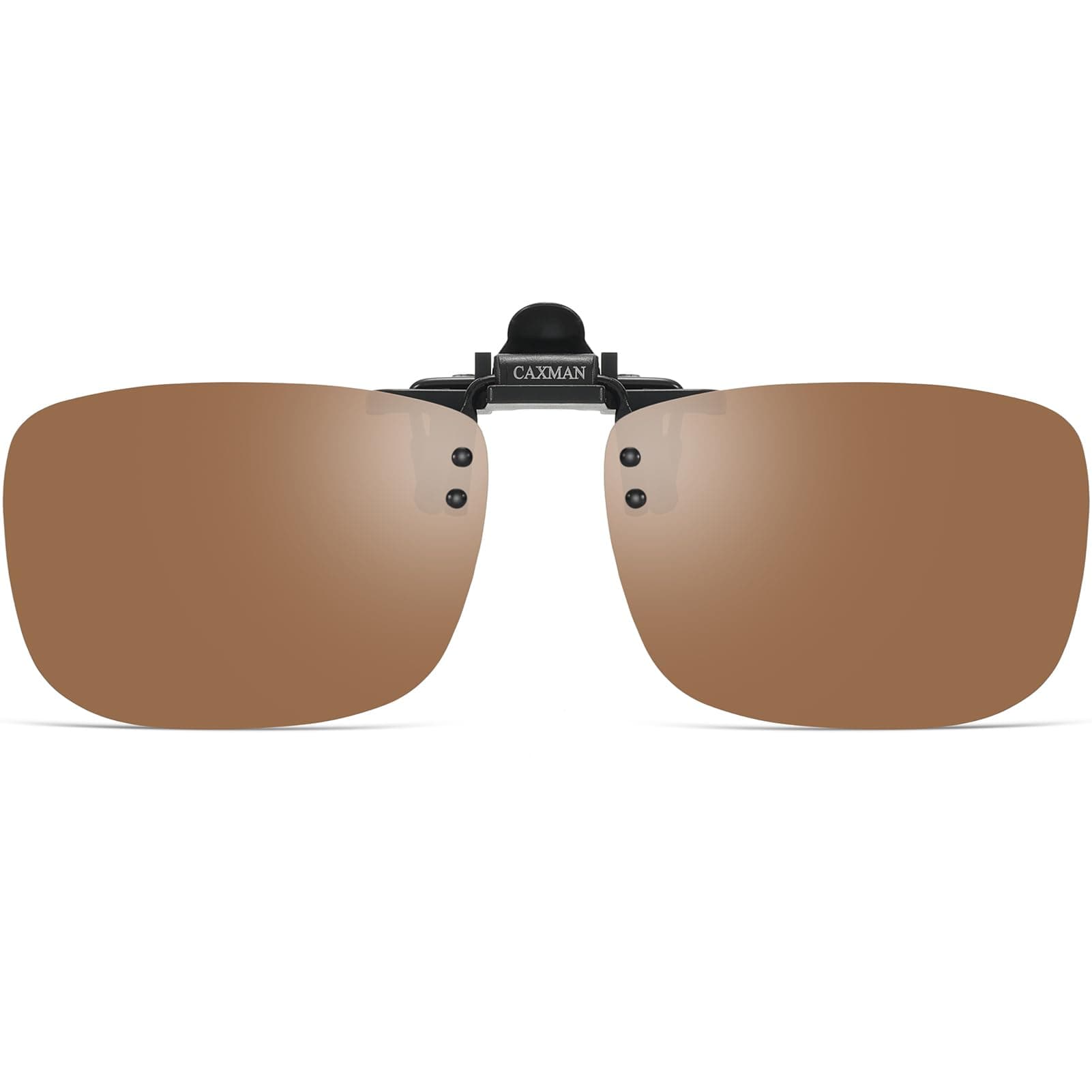 Polarized Clip-on Flip Up Metal Clip Rimless Sunglasses for Prescription Glasses