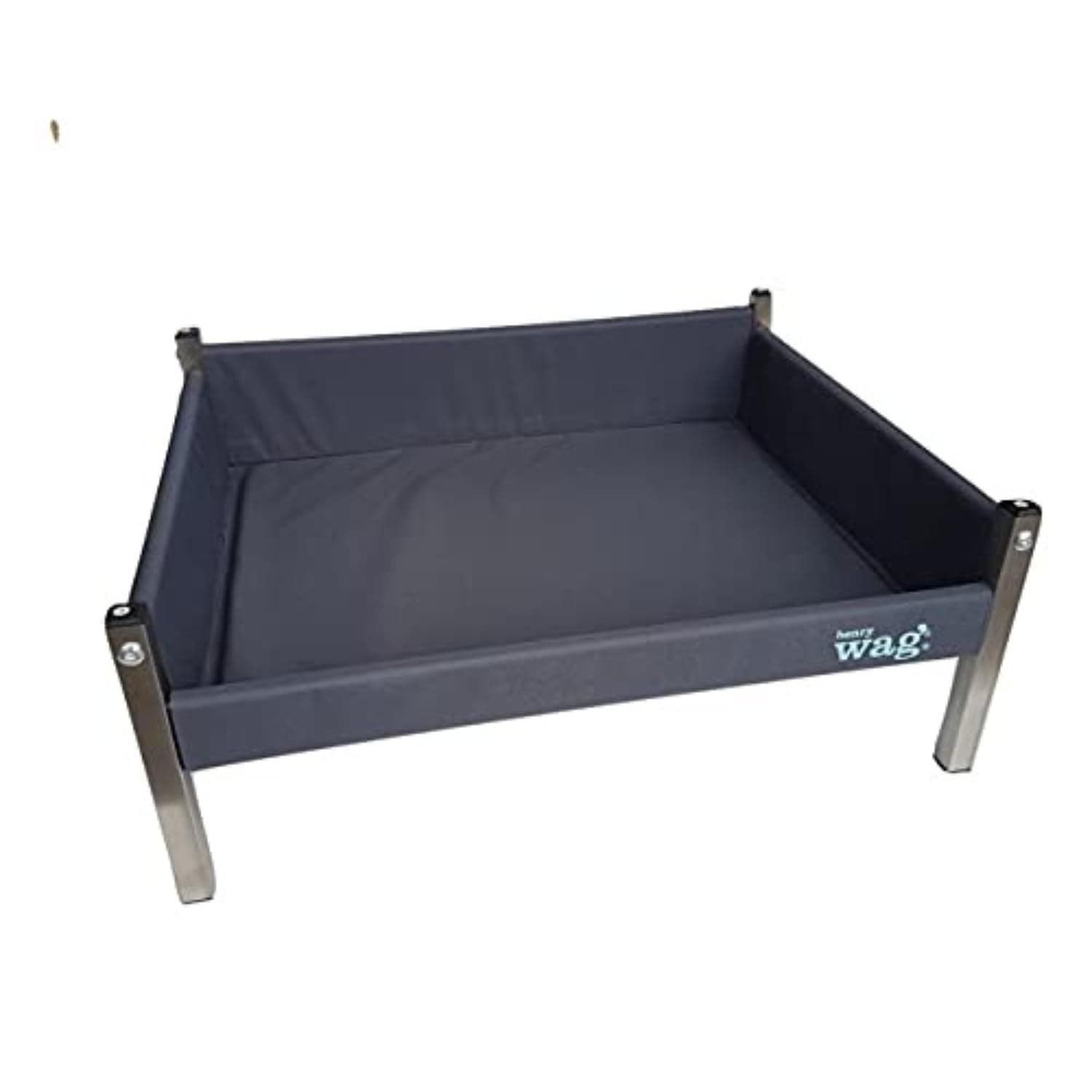 Henry Wag Elevated Dog Bed - Essential Pet Care - Innovative Design with Side Panels & Strong Durable Metal Frame - Large (Assembled size: 86 x 76 x 30 cm/Sleeping Area: 80 x 66 cm)
