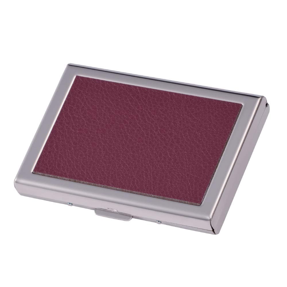 RFID Credit Card Holder Metal Credit Card Case Wallet Business Card Holder for Women Men purple