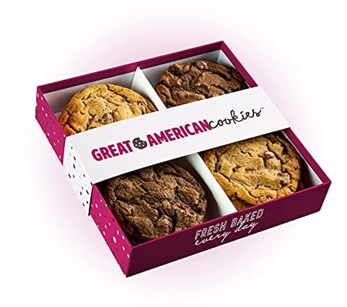 Great American Cookies12 Fresh Baked Double Fudge and Chocolate Chip Cookies - Baked Daily, Hand Scooped and Never Frozen - Great for birthday, graduation, parties, or special events