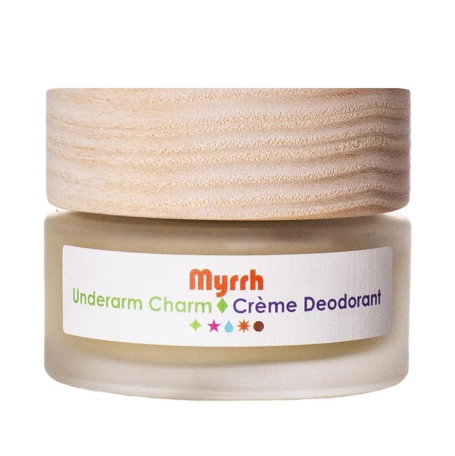 Organic Myrrh Underarm Charm Cream Deodorant | Natural, Wildcrafted Clean Beauty (1 oz | 30 ml)
