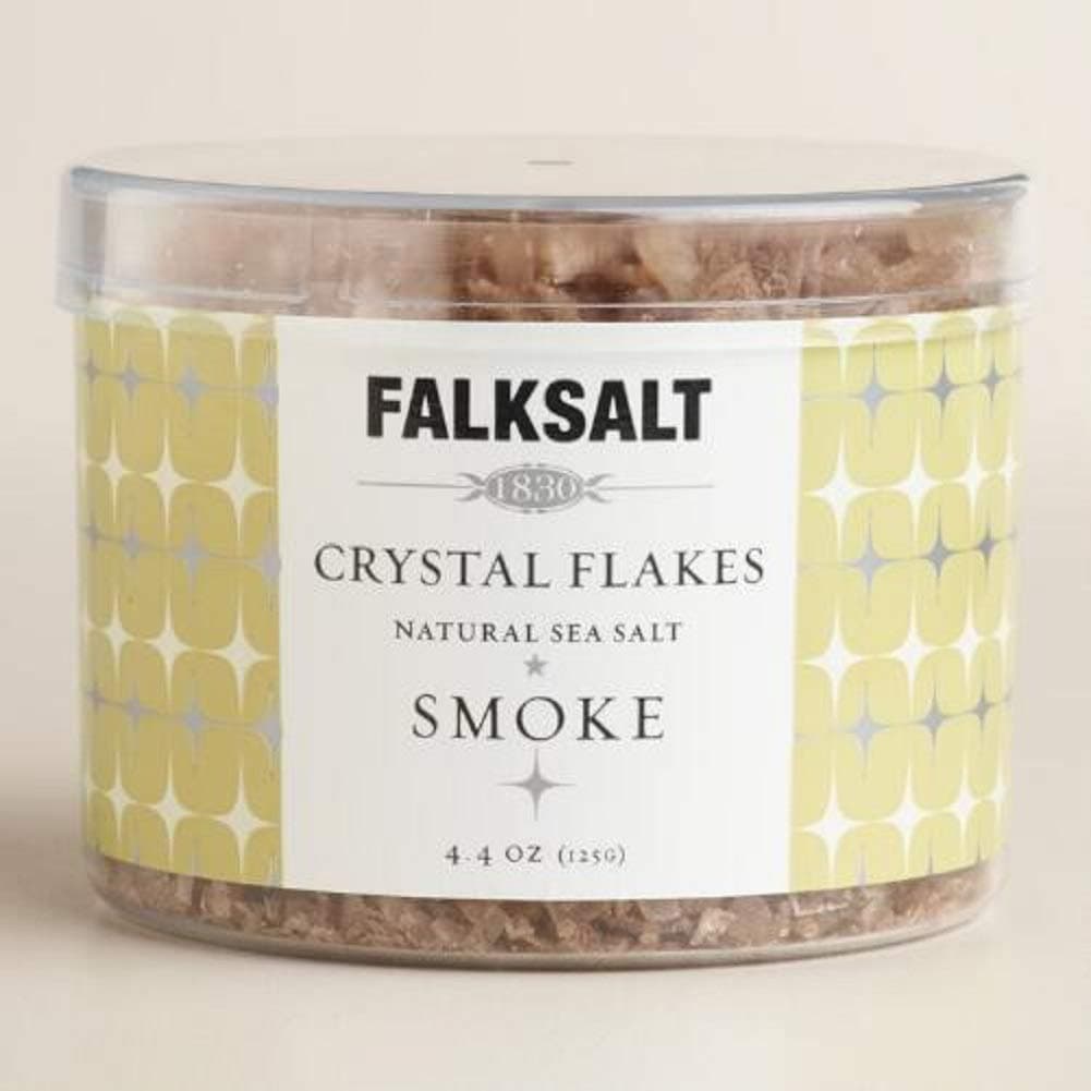 Falksalt Natural Smoke Salt Flakes 4.4 oz each (2 Items Per Order)