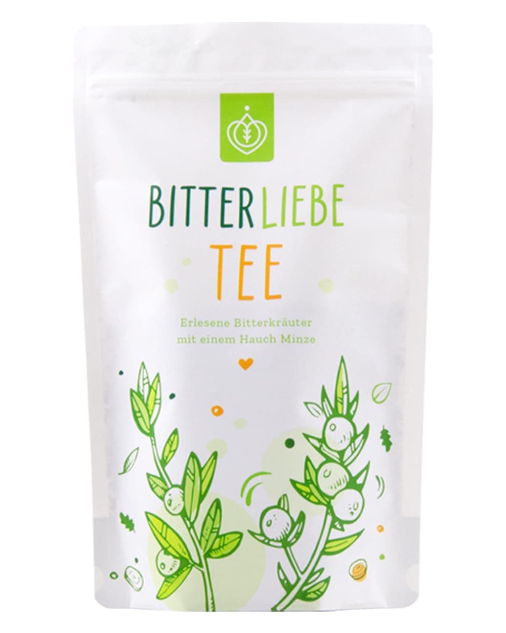 BitterLiebe Natural Herbal Tea 100g with Peppermint, Dandelion, Centaury and More Herbs I 100% Natural Loose Leaf Tea Made in Germany I Loose Herbal Tea