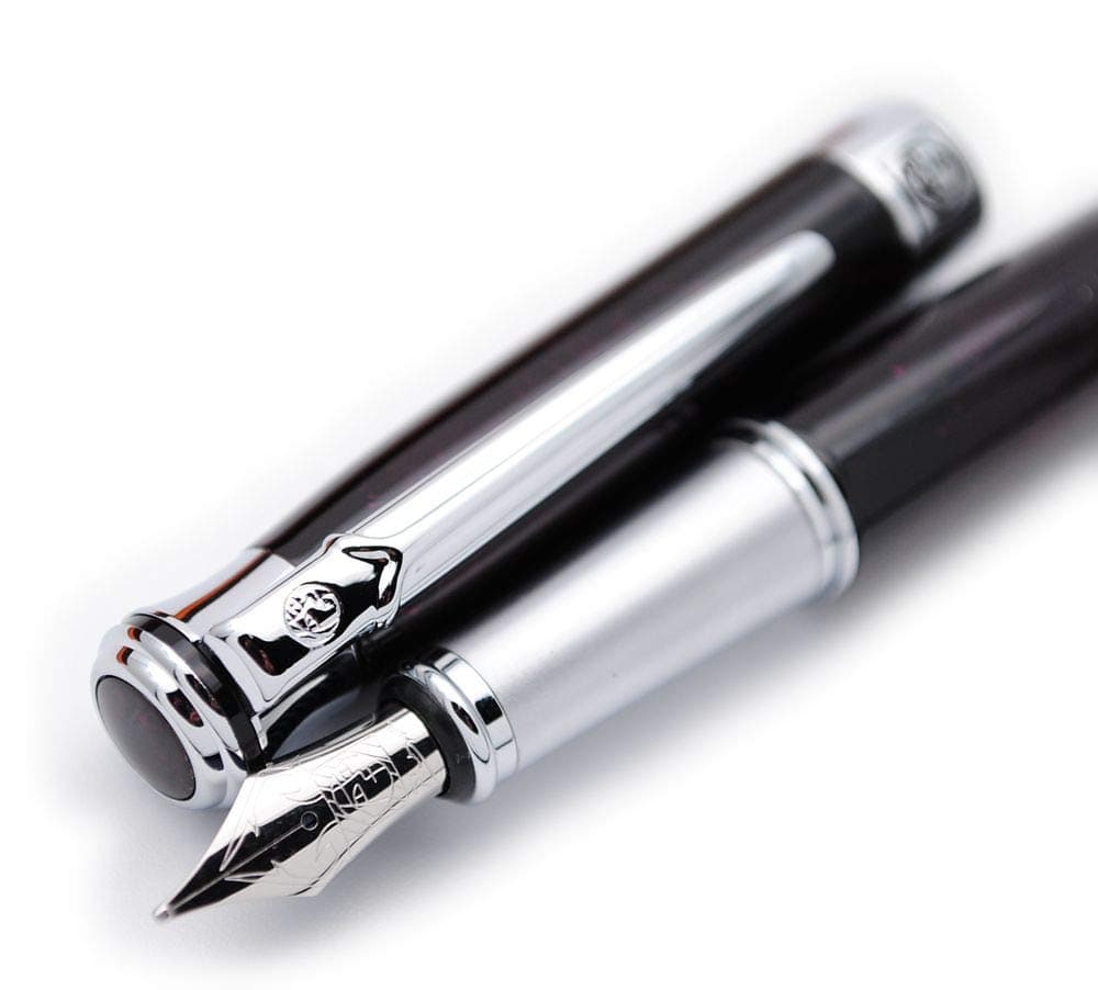 Picasso 903 Sweden Flower King Fountain Pen Original Box (Red Marble)