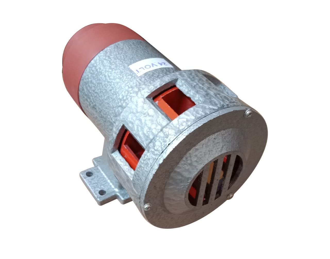 Hanutech Heavy Duty Industrial Siren 24V DC, 10amp Power (Battery Operated) Hooter | Emergency Alarm, Loud Sound Range Upto 1.5KM (No Inbuilt Battery Backup)