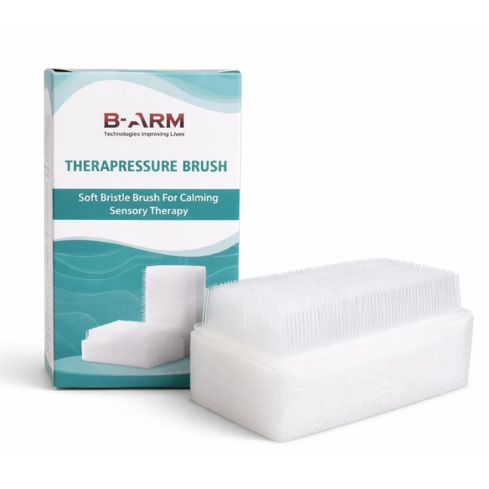 B-Arm Therapressure Brush For Wilbarger Protocol Therapy|Sensory Brush For Occupational Therapy And Stimulating Bristle Brush|Soft And Flexible Brush for Kids And Adults(Pack of 1)